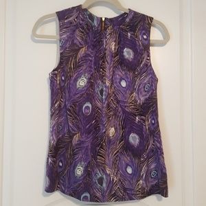 Tory Burch Peacock Shell Top